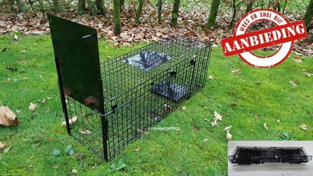 Kattenvangkooi zwart